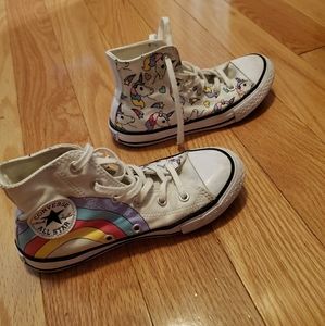 Unicorn rainbow Converse All Star shoes